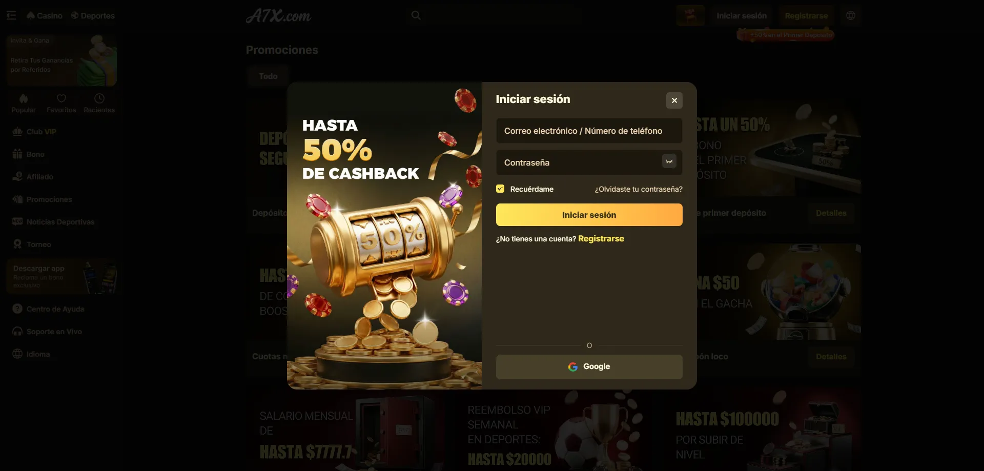 A7X Casino México 2026 — plataforma de juegos en línea y apuestas